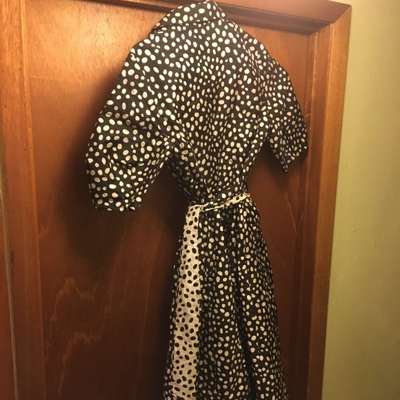 Teri Jon size 6 A-Line black and white animal print dress - Picture 2 of 8